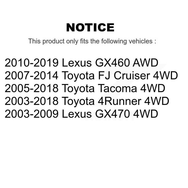 [Front] CV Axle Shaft NCV-TO69170 For Toyota Tacoma 4Runner FJ Cruiser Lexus - Image 2
