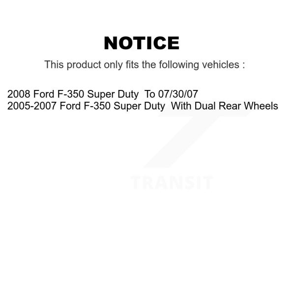 [Rear] Semi-Metallic Disc Brake Pads NWF-ASD1067 For Ford F-350 Super Duty - Image 2