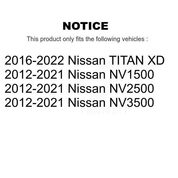 [Rear] Semi-Metallic Disc Brake Pads NWF-ASD1411A For Nissan NV2500 TITAN XD - Image 2