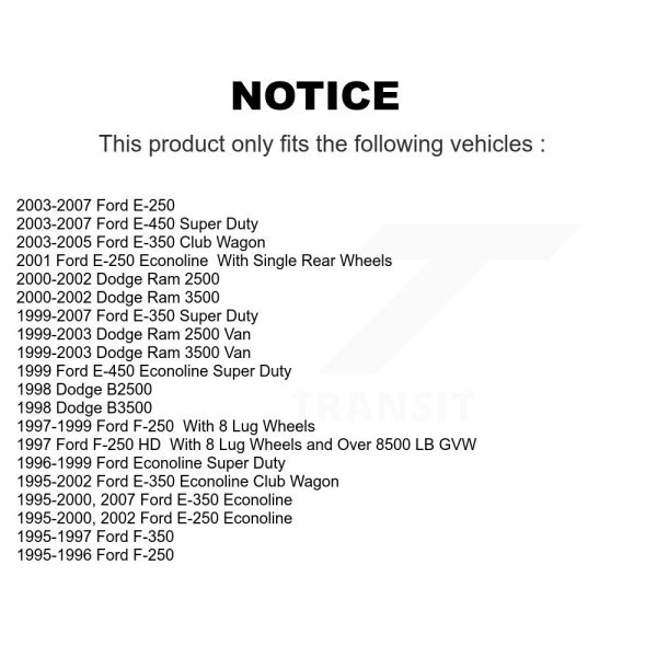 [Front] Semi-Metallic Disc Brake Pads NWF-ASD655 For Ford Dodge E-350 Super Duty - Image 2