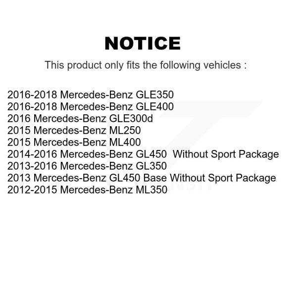 [Front] Ceramic Disc Brake Pads NWF-PRC1629 For Mercedes-Benz ML350 GLE400 GL350 - Image 2