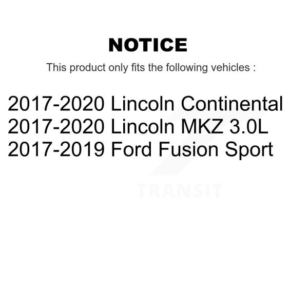 [Front] Ceramic Disc Brake Pads NWF-PRC1818A For Ford Fusion Lincoln MKZ - Image 2