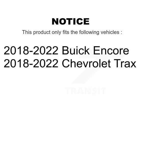 [Rear] Ceramic Disc Brake Pads NWF-PRC2168 For Buick Encore Chevrolet Trax - Image 2