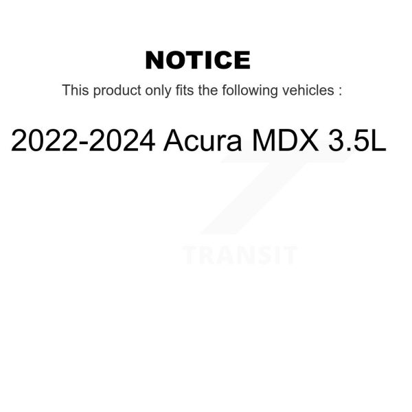 [Front] Ceramic Disc Brake Pads NWF-PRC2396 For 2022-2024 Acura MDX 3.5L - Image 2