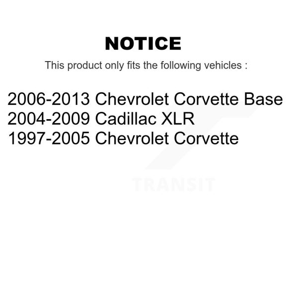 [Rear] Ceramic Disc Brake Pads NWF-PRC732 For Chevrolet Corvette Cadillac XLR - Image 2