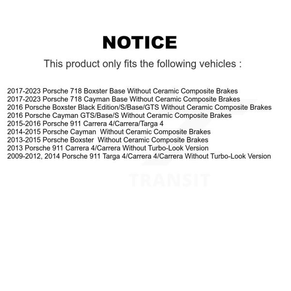 [Front] Semi-Metallic Disc Brake Pads NWF-PRM1389 For Porsche 911 718 Cayman - Image 2
