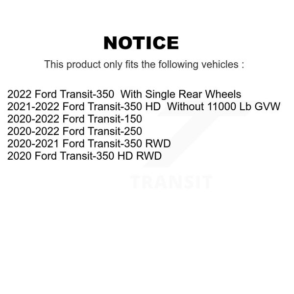[Rear] Semi-Metallic Disc Brake Pads NWF-PRM2280 For Ford Transit-250 HD - Image 2