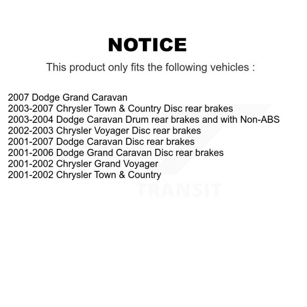 [Front] Semi-Metallic Disc Brake Pads NWF-PRM857 For Dodge Grand Caravan Town & - Image 2