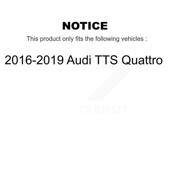 [Front] Semi-Metallic Disc Brake Pads PPF-D1876 For 2016-2019 Audi TTS Quattro - Image 2