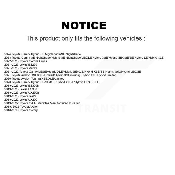 [Front] Semi-Metallic Disc Brake Pads PPF-D2076 For Toyota RAV4 Camry C-HR Cross - Image 2