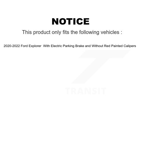 [Rear] Semi-Metallic Disc Brake Pads PPF-D2232 For Ford Explorer - Image 2