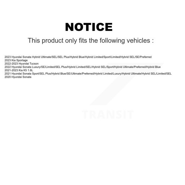 [Rear] Semi-Metallic Disc Brake Pads PPF-D2299 For Hyundai Tucson Kia Sportage - Image 2