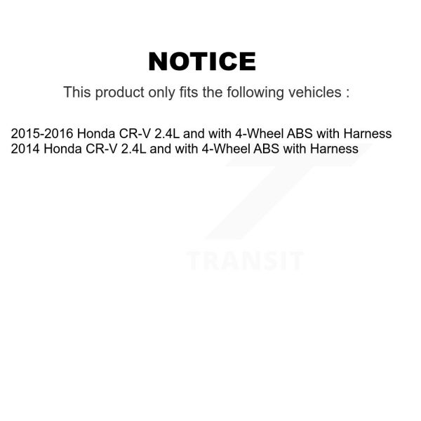 [Front Right] ABS Wheel Speed Sensor SEN-2ABS0950 For Honda CR-V with Harness - Image 2