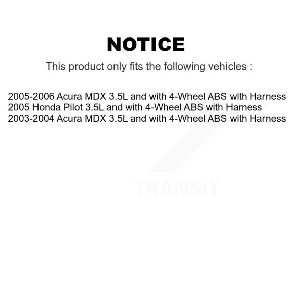 [Front Left] ABS Wheel Speed Sensor SEN-2ABS2197 For Acura MDX Honda Pilot - Image 2