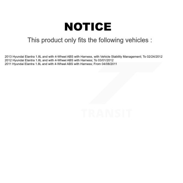 [Front Right] ABS Wheel Speed Sensor SEN-2ABS2429 For Hyundai Elantra - Image 2