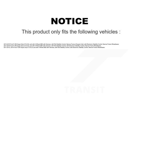 [Rear Left] ABS Wheel Speed Sensor SEN-2ABS2596 For Ford F-350 Super Duty F-250 - Image 2