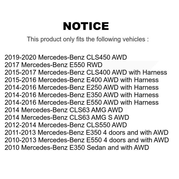 ABS Wheel Speed Sensor SEN-2ABS2685 For Mercedes-Benz E350 E550 E400 E250 AMG - Image 2