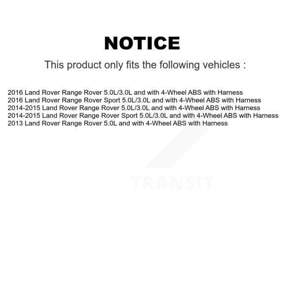 [Front] ABS Wheel Speed Sensor SEN-2ABS2886 For Land Rover Range Sport - Image 2