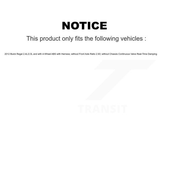 [Rear Right] ABS Wheel Speed Sensor SEN-2ABS2926 For Buick Regal - Image 2