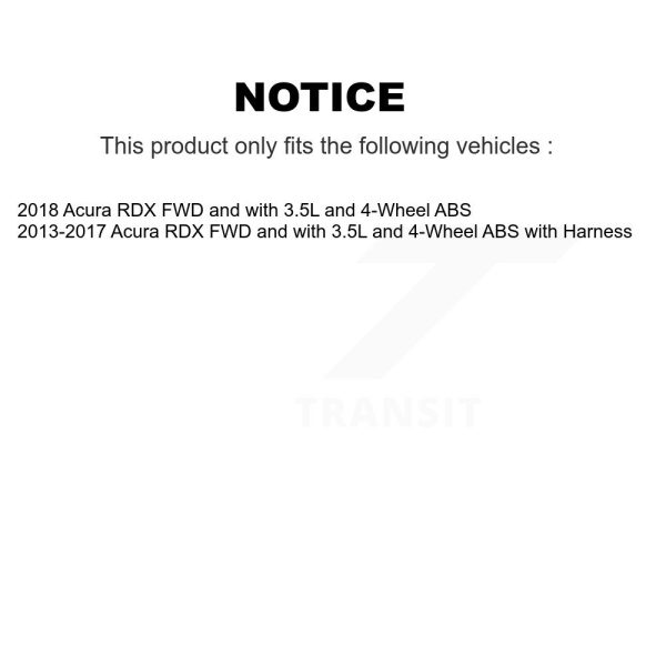 [Rear Left] ABS Wheel Speed Sensor SEN-2ABS2961 For Acura RDX - Image 2