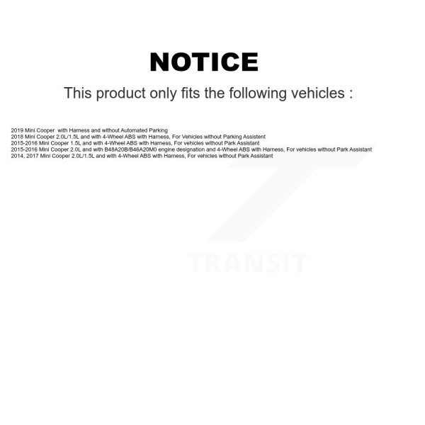 [Front] ABS Wheel Speed Sensor SEN-2ABS3106 For Mini Cooper - Image 2