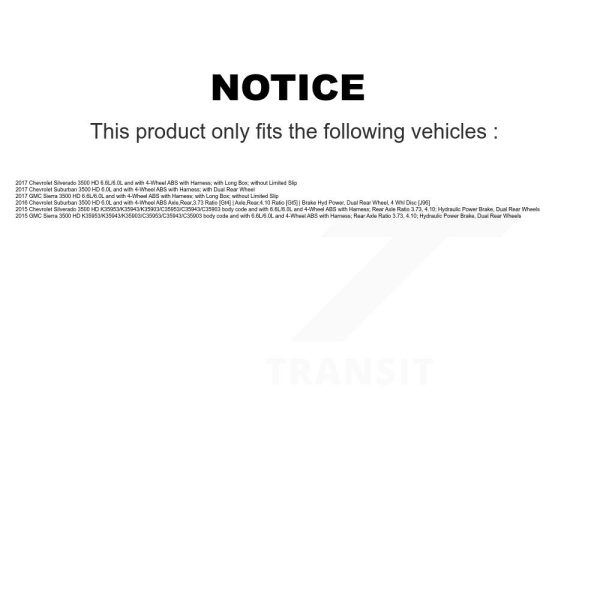 [Rear Right] ABS Wheel Speed Sensor SEN-2ABS3340 For GMC Sierra 3500 HD Suburban - Image 2