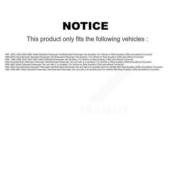[Rear] HVAC Blower Motor Resistor SEN-2BMR0127 For Chevrolet Astro GMC Safari - Image 2