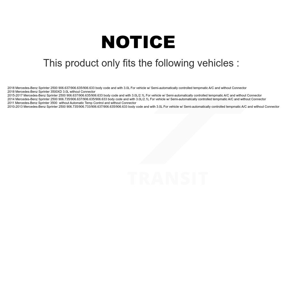 HVAC Blower Motor Control Module SEN-2BMR0176 For Mercedes-Benz Sprinter 2500 - Image 2