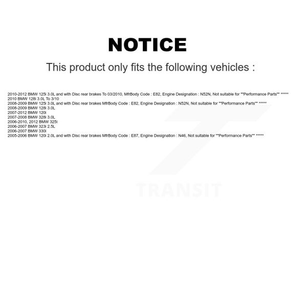 [Front] Brake Pads Wear Sensor SEN-2BWS0160 For BMW 328i 128i 323i 325i 330i - Image 2