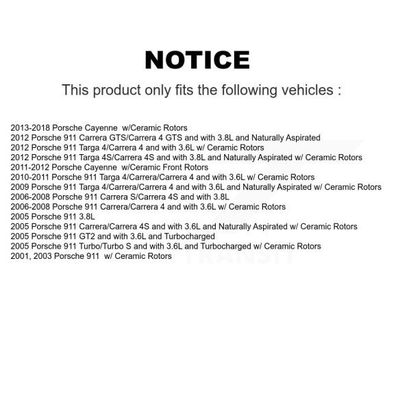 [Rear] Brake Pads Wear Sensor SEN-2BWS0167 For Porsche Cayenne 911 - Image 2
