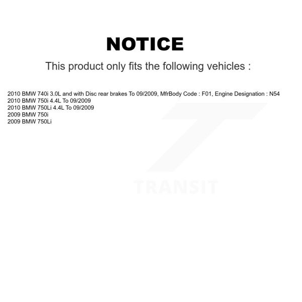 [Front] Brake Pads Wear Sensor SEN-2BWS0261 For BMW 750i 750Li 740i - Image 2