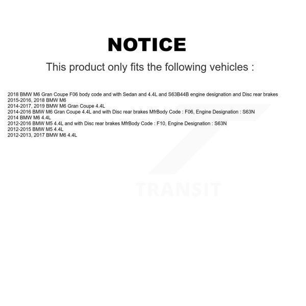 [Rear] Brake Pads Wear Sensor SEN-2BWS0304 For BMW M5 M6 Gran Coupe - Image 2