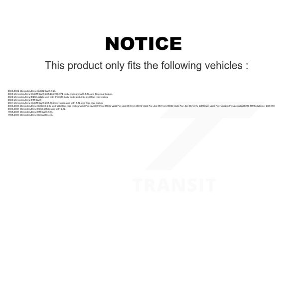 [Front] Brake Pads Wear Sensor SEN-2BWS0418 For Mercedes-Benz CLK430 E430 SLK32 - Image 2