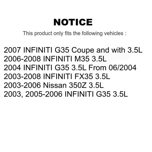 [Left] Engine Variable Valve Timing (VVT) Solenoid SEN-2VTS0189 For INFINITI G35 - Image 2