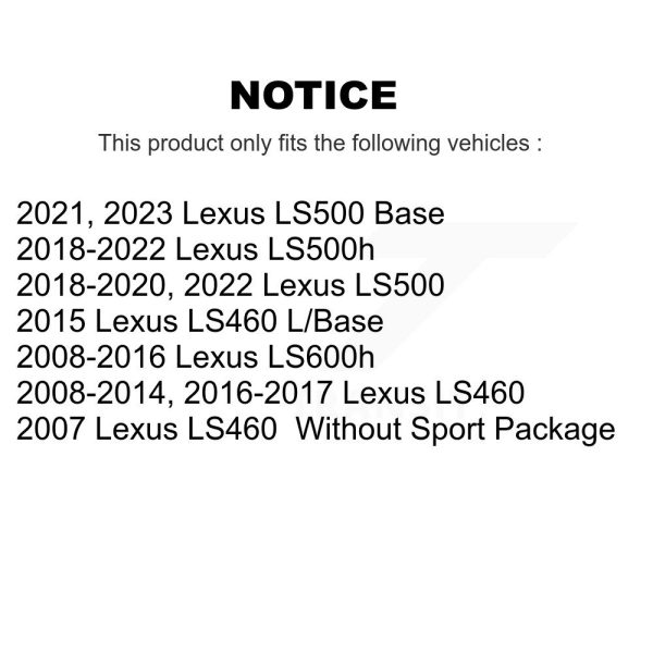 [Rear] Semi-Metallic Disc Brake Pads SIM-1283 For Lexus LS460 LS500 LS600h - Image 2