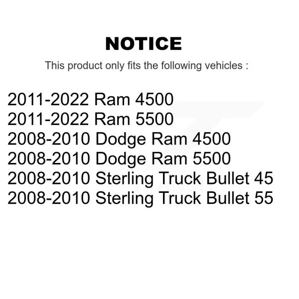 Semi-Metallic Disc Brake Pads SIM-1335 For Ram Dodge Sterling Truck 4500 5500 - Image 2