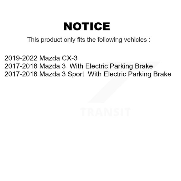 [Rear] Semi-Metallic Disc Brake Pads SIM-2042 For Mazda 3 CX-3 Sport - Image 2