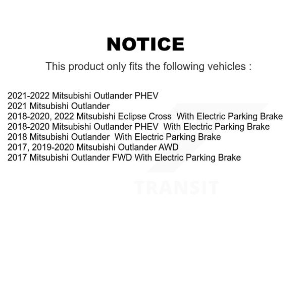 [Rear] Semi-Metallic Disc Brake Pads SIM-2135 For Mitsubishi Outlander Eclipse - Image 2