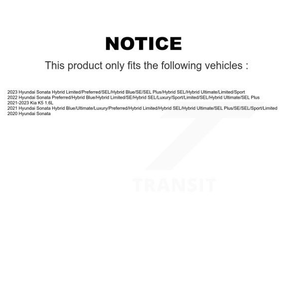 [Front] Semi-Metallic Disc Brake Pads SIM-2302 For Hyundai Sonata Kia K5 - Image 2