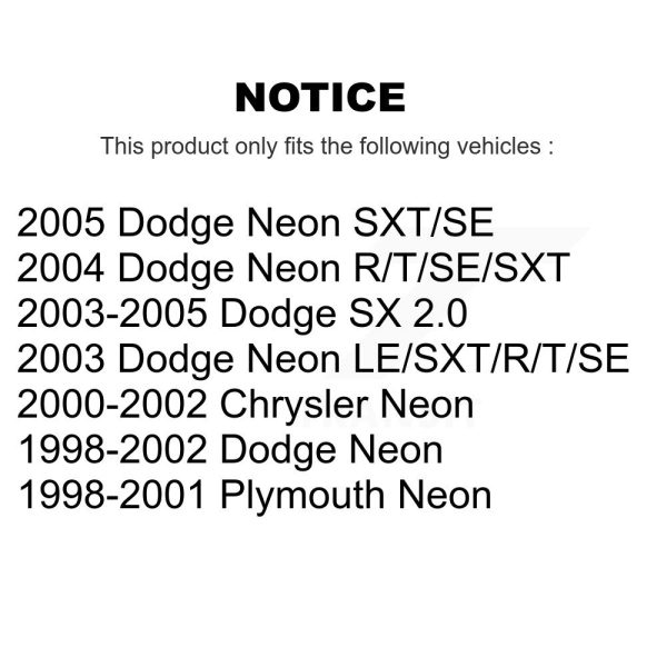 [Front] Semi-Metallic Disc Brake Pads SIM-591 For Neon Dodge Chrysler Plymouth - Image 2