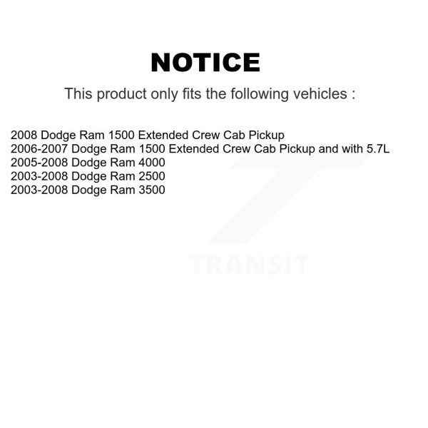 [Front Right] Disc Brake Caliper SLC-18B4890 For Dodge Ram 1500 3500 2500 4000 - Image 2