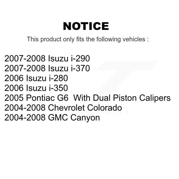 [Front Right] Brake Caliper SLC-18B4938 For Chevrolet Colorado GMC Canyon G6 - Image 2