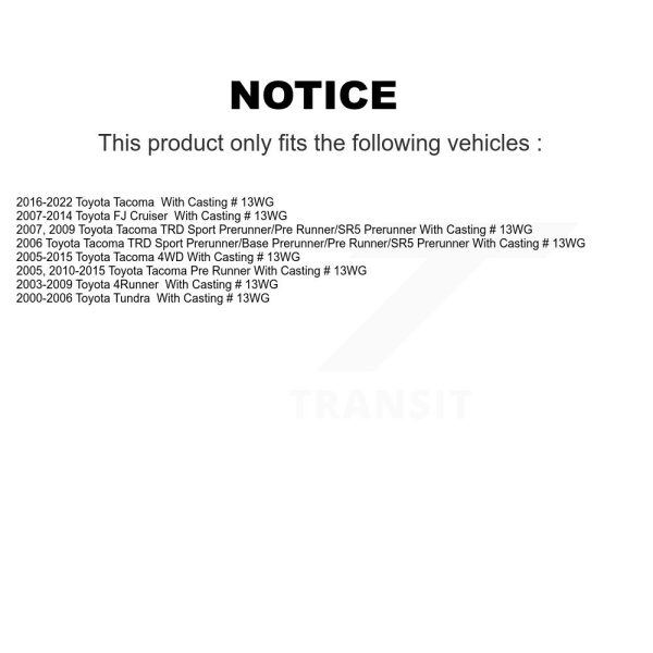 [Front] Brake Caliper SLC-192984 For Toyota Tacoma Tundra 4Runner FJ Cruiser - Image 2