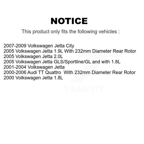 [Rear Right] Brake Caliper SLC-19B2574 For Volkswagen Jetta City Audi TT Quattro - Image 2