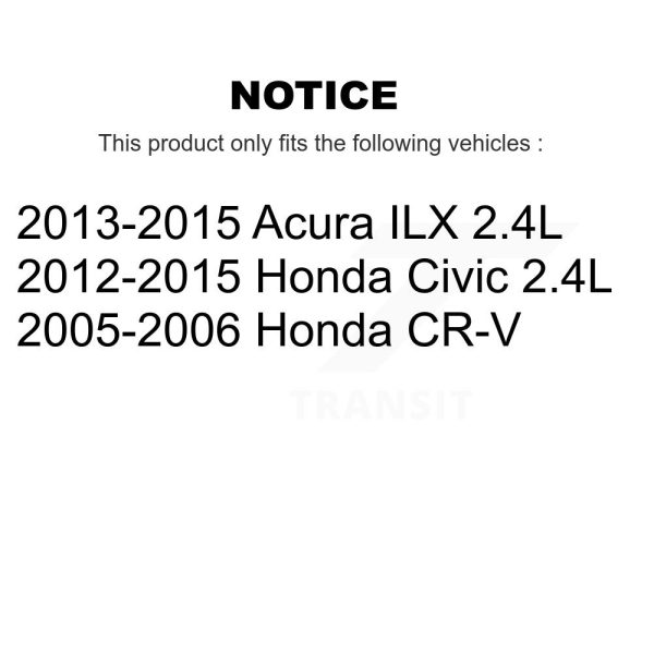 [Front] Disc Brake Caliper SLC-19B2917 For Honda Civic CR-V Acura ILX - Image 2