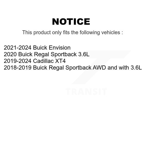 [Rear] Ceramic Disc Brake Pads TEC-2189 For Cadillac XT4 Buick Envision Regal - Image 2