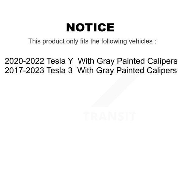 [Front] Ceramic Disc Brake Pads TEC-2195 For Tesla 3 Y - Image 2