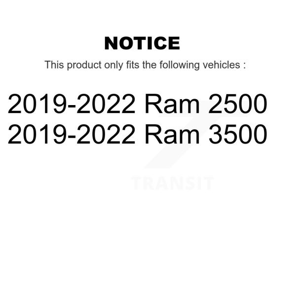 [Front] Ceramic Disc Brake Pads TEC-2223 For 2019-2022 Ram 2500 3500 - Image 2
