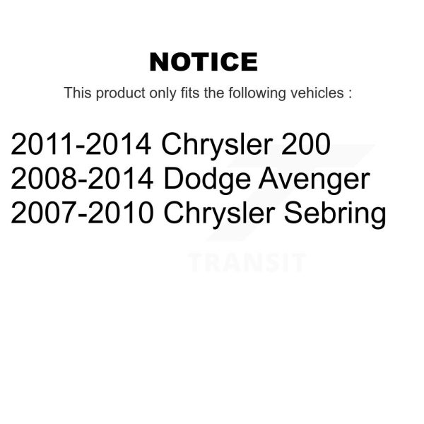 [Rear Lower Rearward] Suspension Control Arm TOR-CK641856 For Chrysler 200 Dodge - Image 2