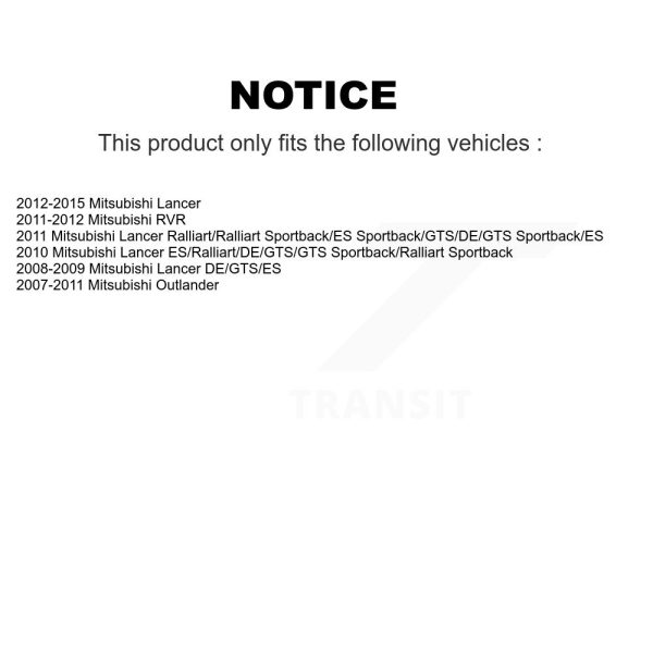 [Rear Lower Forward] Suspension Control Arm TOR-CK642642 For Mitsubishi Lancer - Image 2